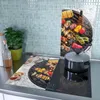 Spritzschutz Herdabdeckplatte Schneidebrett aus Glas Buntes Produktbild-Vorschau 3