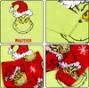 Grinch VELOURS, WEIHNACHTS-Pyjama für Mädchen, ZWEITEILIGER Produktbild-Vorschau 4