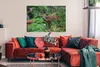 MuchoWow® Poster Hirsche - Erdbeere - Garten 120x80 cm - Produktbild-Vorschau 2