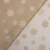 SCHÖNER LEBEN. Tischdecke Schneeflocken gold beige eckig Produktbild-Vorschau 5