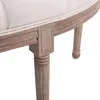 HOMCOM Canapé rembourré Lounge pouf vintage rétro avec Voir les images du produit 4