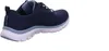 A side view of a blue athletic shoe against a white background. Voir les images du produit