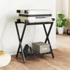 Gepäckablage Schwarz 68x38x58 cm Bambus Produktbild-Vorschau 2