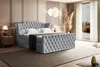 ALTDECOR Boxspringbett mit Fußteil, 2 Matratzen und Topper Produktbild-Vorschau 4
