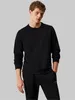 Schwarzes Herren Sweatshirt: Sportlich, Langer Arm, Produktbild-Vorschau 3