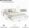 Homestyle4u Holzbett 180x200 Doppelbett mit Lattenrost Produktbild-Vorschau 2
