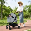 COSTWAY 3 w 1 wózek dla psa, wózek dla psa z regulowanym Podgląd zdjęcia produktu 9