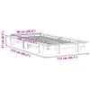 Massivholzbett ohne Matratze 90x190 cm Kiefernholz Produktbild-Vorschau 7