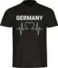 multifanshop Herren T-Shirt - Germany - Herzschlag, Produktbild-Vorschau 1