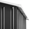 Abri de jardin métal 2,7 m² toiture 2 pans - gris/blanc Voir les images du produit 8