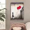 MuchoWow® - Leinwandbilder - Kunst - Mädchen - Luftballons Produktbild-Vorschau 2