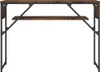 vidaXL Konzolový stolek s policí kouřový dub 105x30x75cm Náhled obrázku produktu 4