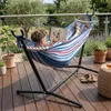 Amaca da giardino per due persone sospesa per balcone blu Anteprima dell’immagine prodotto 2