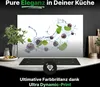 Spritzschutz Küchenrückwand Glas 100 x 60 cm Spritzige Produktbild-Vorschau 1