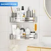 Duschablage ohne Bohren Ecke Edelstahl Selbstklebend mit Produktbild-Vorschau 3