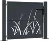 vidaXL Gartentor Anthrazit 100x75 cm Stahl Gras-Design Produktbild-Vorschau 1