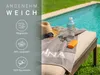 Saunatuch 100% Baumwolle, 80x200 cm, grau mit Schrift Produktbild-Vorschau 5