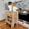 Kids Helper Doppel Lernturm Eiche Montessori Küchenhelfer Produktbild-Vorschau 6