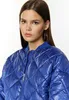 Damen Jacke blau S aus Polyamid, rautenförmig gesteppt, Produktbild-Vorschau 2