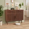 UnboxG credenza in legno massiccio 100x35x80 cm, marrone, 2 Anteprima dell’immagine prodotto 3