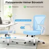 Bürostuhl ergonomisch mit Mesh-Rückenlehne, 90° klappbare Produktbild-Vorschau 2