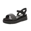 TAMARIS Damen Wedge/Plat Sand Art: 1-1-28252-28 in black Produktbild-Vorschau 5