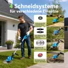 950W Akku Rasentrimmer, Akku Freischneider mit 21V 8000mAh Produktbild-Vorschau 6