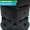 YourCasa Regentonne [Tower] 120L mit Standfuss, Deckel & Produktbild-Vorschau 5