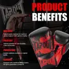 Boxhandschuhe aus Leder (1 Paar) ANGELUS Black/Red 10 oz R Produktbild-Vorschau 4
