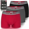 MUSTANG Heren Boxershorts 3-Pack Katoenen Ondergoed Grijs Productafbeelding-voorbeeld 1