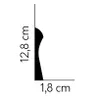 PROVISTON | Sockelleiste | 18 x 128 x 2000 mm | Weiß | Produktbild-Vorschau 4