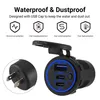 12V Auto Dual USB C Steckdose 3.0 QC PD Einbau Buchse Produktbild-Vorschau 8