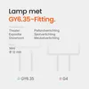 Osram -Halogeen Insteeklamp GY6.35 Helder - 35W 260lm 3000K Productafbeelding-voorbeeld 4