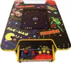 A retro arcade game table with classic games like Pac-Man, Donkey Kong, Frogger, and Space Invaders displayed on the screen and artwork. Produktbild-Vorschau