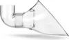 A clear plastic aquarium lily pipe outlet, also known as an outflow pipe, is shown against a white background. Anteprima dell’immagine prodotto