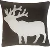 Kissen Weihnachtskissen mit Hirsch Motiv 50x50 cm in Braun Produktbild-Vorschau 1