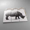 Bild auf Leinwand - Leinwandbild - Nashorn Tier Afrika Produktbild-Vorschau 2