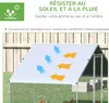 PawHut Enclos poulailler chenil volière extérieur 6 m² - Voir les images du produit 3