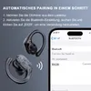 An image showing how to pair wireless earbuds with a smartphone via Bluetooth. Produktbild-Vorschau
