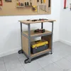 Banco da lavoro Relaxdays, con rotelle, L x P x A: 69,5 x Anteprima dell’immagine prodotto 2