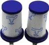 Two vacuum cleaner filters are shown side-by-side against a white background. Produktbild-Vorschau