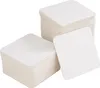 Three stacks of white square coasters with rounded corners are shown against a white background. Náhľad obrázku produktu