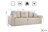 Kaiser Möbel Modernes Sofa ZOOM mit Schlaffunktion Beige Produktbild-Vorschau 3
