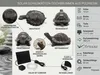Solar Brunnen Schildkröte Wasserspeier solarbetrieben – Produktbild-Vorschau 3