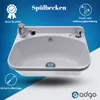 Lavabo ADGO® bianco con rubinetto e dispenser di sapone Anteprima dell’immagine prodotto 2