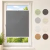 Plissee Klemmfix ohne Bohren 115x130cm Dunkelgrau Produktbild-Vorschau 1