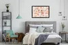MuchoWow® Gerahmtes Poster Rosen - Orange - Braun - Rot Produktbild-Vorschau 5