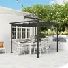 Outsunny Pergola 3x3m Garten Pavillon Terrassendachung aus Produktbild-Vorschau 8