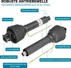 Zapfwelle T8 Gelenkwelle 1000-1100mm 1240Nm 540U/min, Produktbild-Vorschau 4