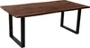 Esstisch Baumkante Holz-Optik Nussbaum 200 x 100 U-Gestell Produktbild-Vorschau 2